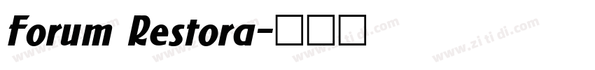 Forum Restora字体转换